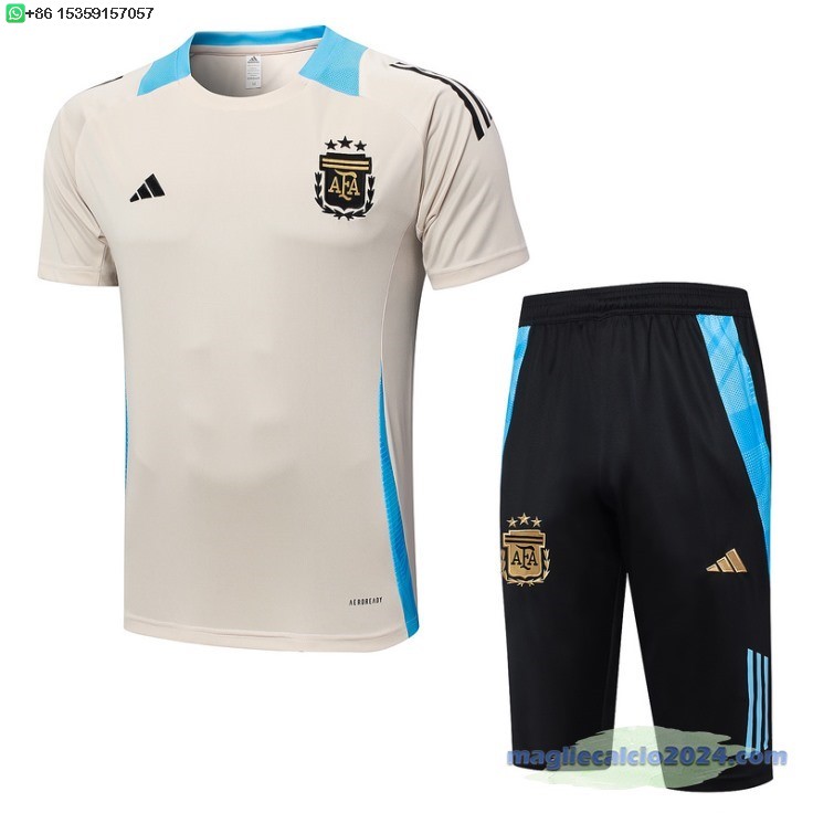 Formazione Set Completo Argentina 2024 Giallo Nero Poco Prezzo