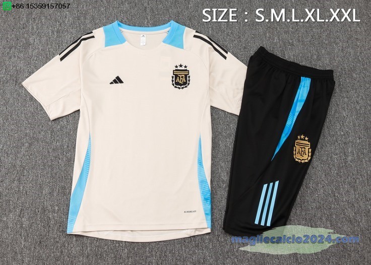 Formazione Set Completo Argentina 2024 Giallo Nero Poco Prezzo