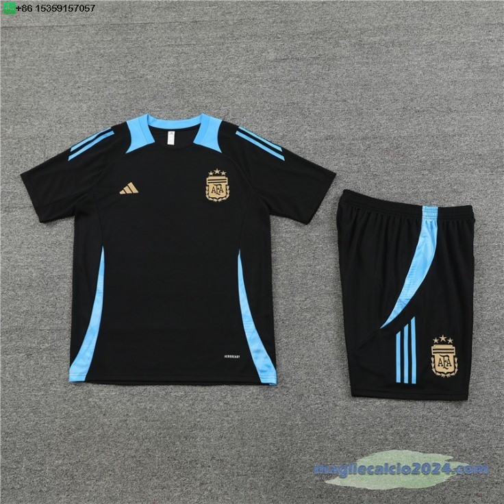 Formazione Set Completo Argentina 2024 Nero III Blu Poco Prezzo