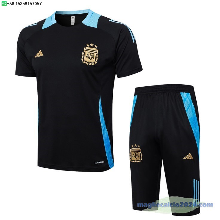 Formazione Set Completo Argentina 2024 Nero II Blu Poco Prezzo