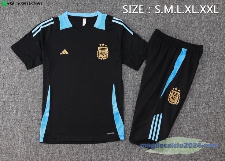 Formazione Set Completo Argentina 2024 Nero II Blu Poco Prezzo