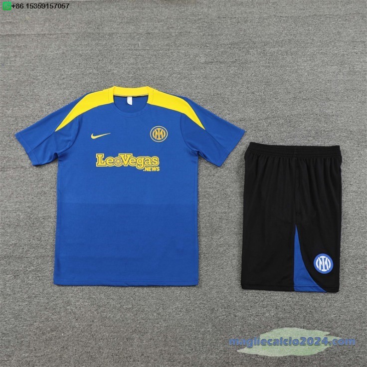 Formazione Set Completo Inter Milan 2024 2025 Blu Giallo Nero Poco Prezzo