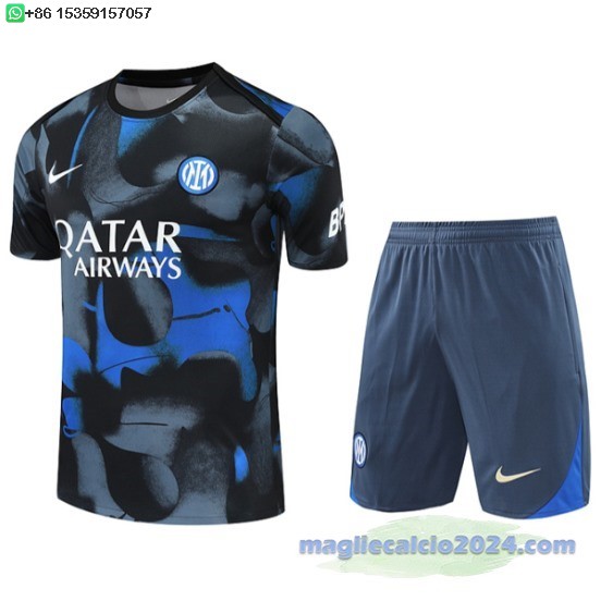 Formazione Set Completo Inter Milan 2024 2025 Blu Grigio Poco Prezzo