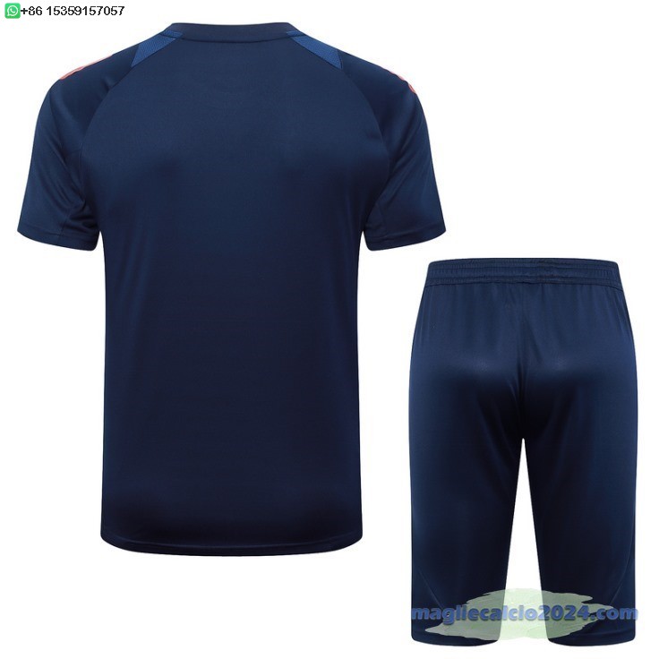 Formazione Set Completo Italia 2024 Blu Navy Poco Prezzo