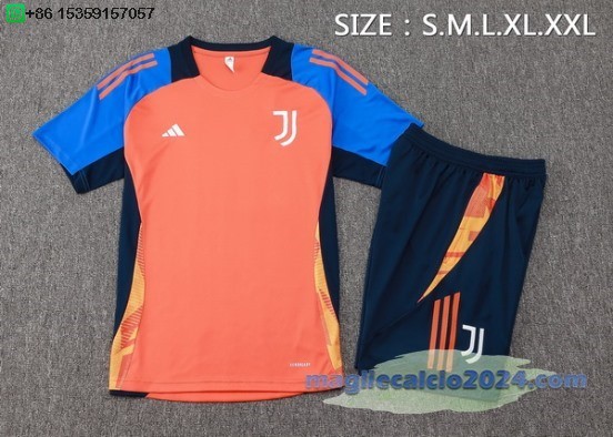 Formazione Set Completo Juventus 2024 2025 Arancione Blu Poco Prezzo