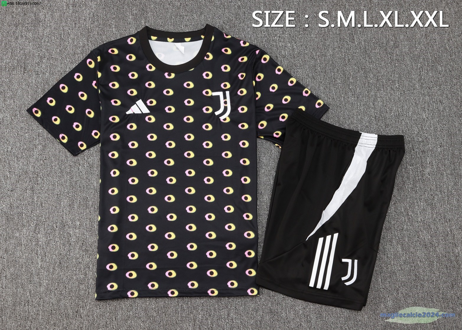 Formazione Set Completo Juventus 2024 2025 Nero Bianco Poco Prezzo