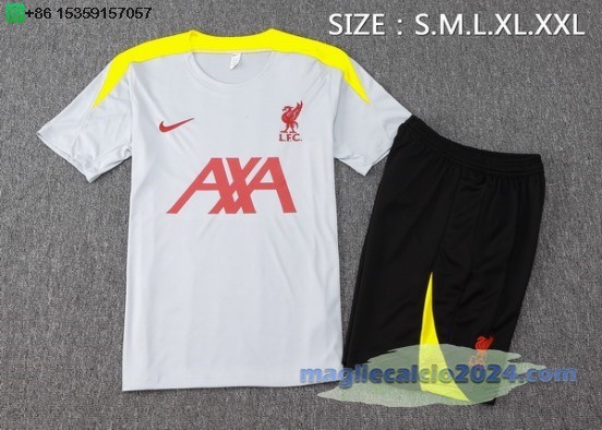 Formazione Set Completo Liverpool 2024 2025 Grigio Giallo Nero Poco Prezzo