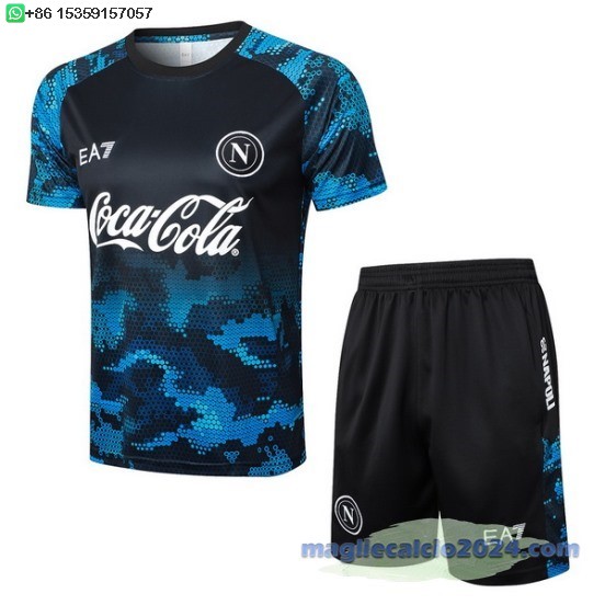 Formazione Set Completo Napoli 2024 2025 Blu Navy Poco Prezzo