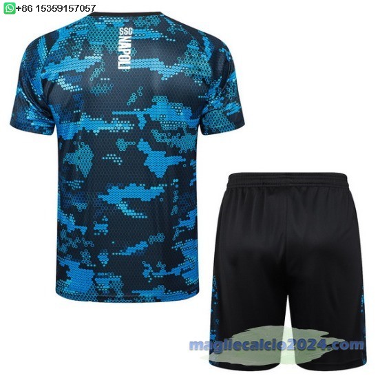 Formazione Set Completo Napoli 2024 2025 Blu Navy Poco Prezzo