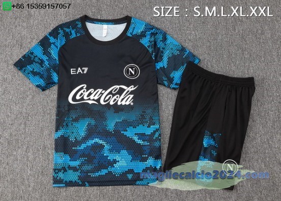 Formazione Set Completo Napoli 2024 2025 Blu Navy Poco Prezzo
