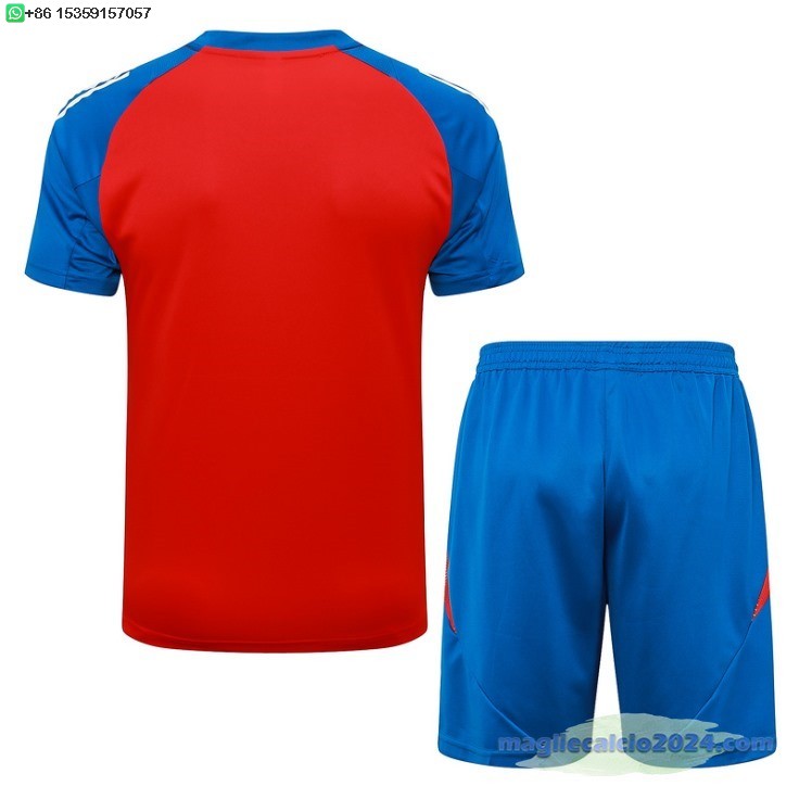 Formazione Set Completo Spagna 2024 Blu Rosso Poco Prezzo