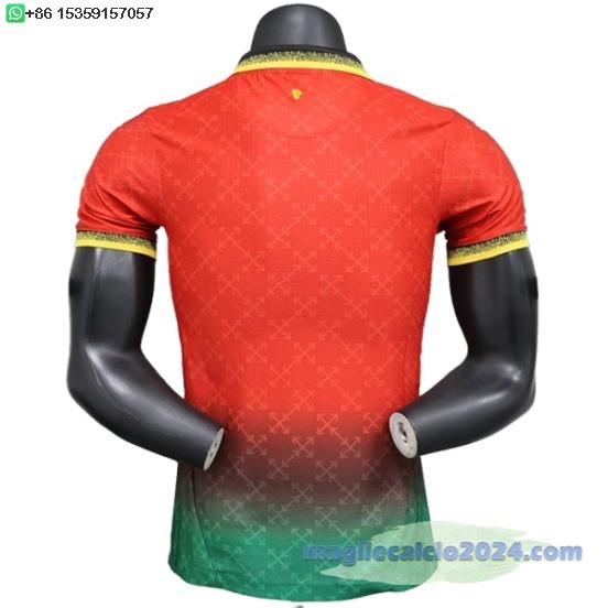 Fourth Giocatori Maglia AC Milan 2024 2025 Rosso Verde Poco Prezzo
