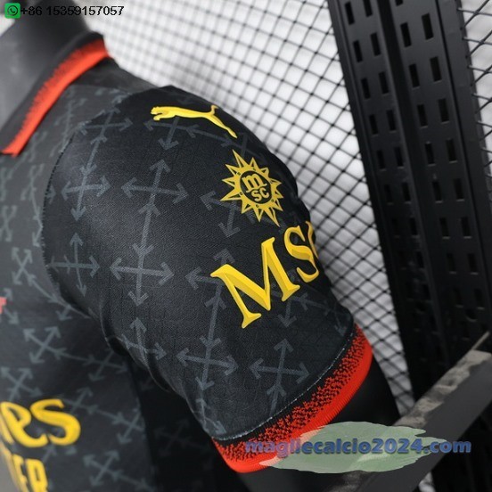 Fourth Giocatori Maglia AC Milan 2024 2025 Verde Nero Poco Prezzo