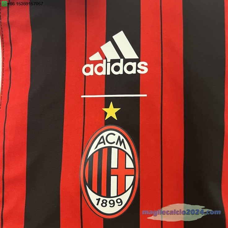 Giacca a vento AC Milan 2024 2025 Bianco Rosso Poco Prezzo