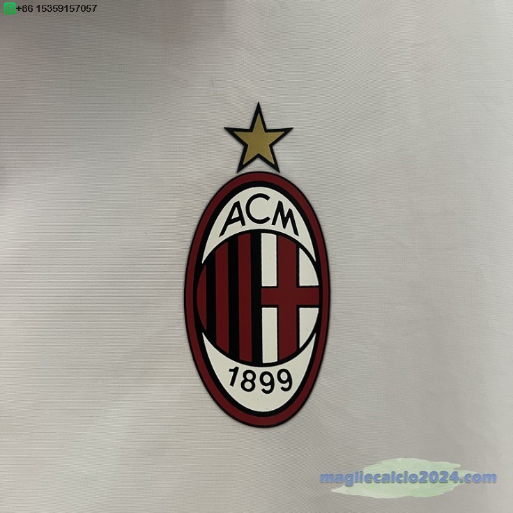 Giacca a vento AC Milan 2024 2025 Bianco Rosso Poco Prezzo