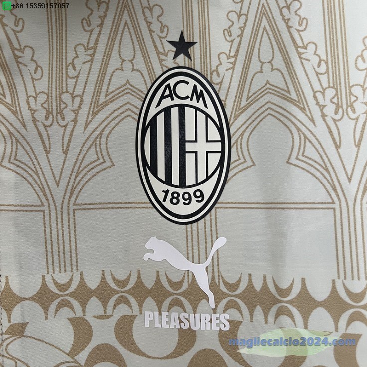 Giacca a vento AC Milan 2024 2025 Nero Giallo Poco Prezzo