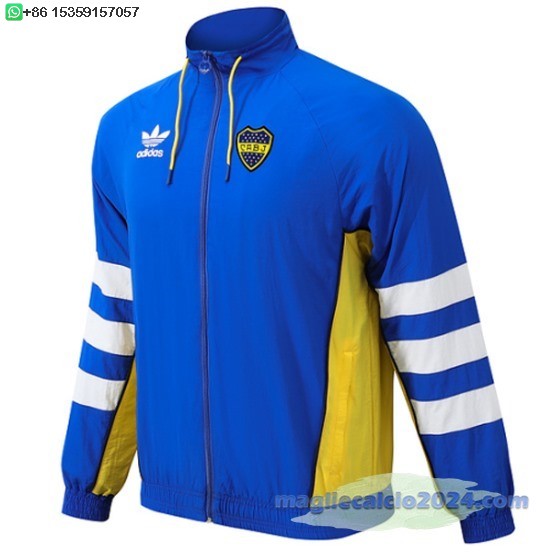 Giacca a vento Boca Juniors 2024 2025 Blu Giallo Poco Prezzo