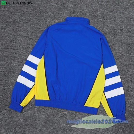 Giacca a vento Boca Juniors 2024 2025 Blu Giallo Poco Prezzo