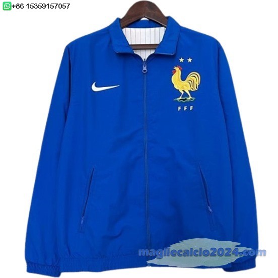 Giacca a vento Francia 2024 Blu I Bianco Poco Prezzo