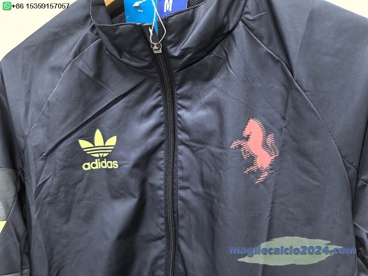 Giacca a vento Juventus 2024 2025 Blu Navy Rosa Poco Prezzo
