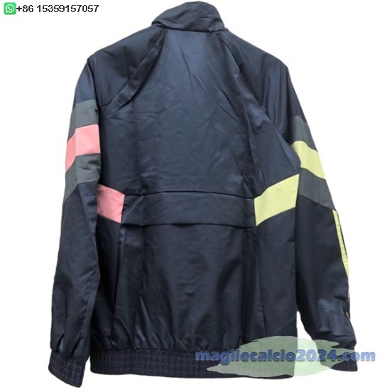 Giacca a vento Juventus 2024 2025 Blu Navy Rosa Poco Prezzo