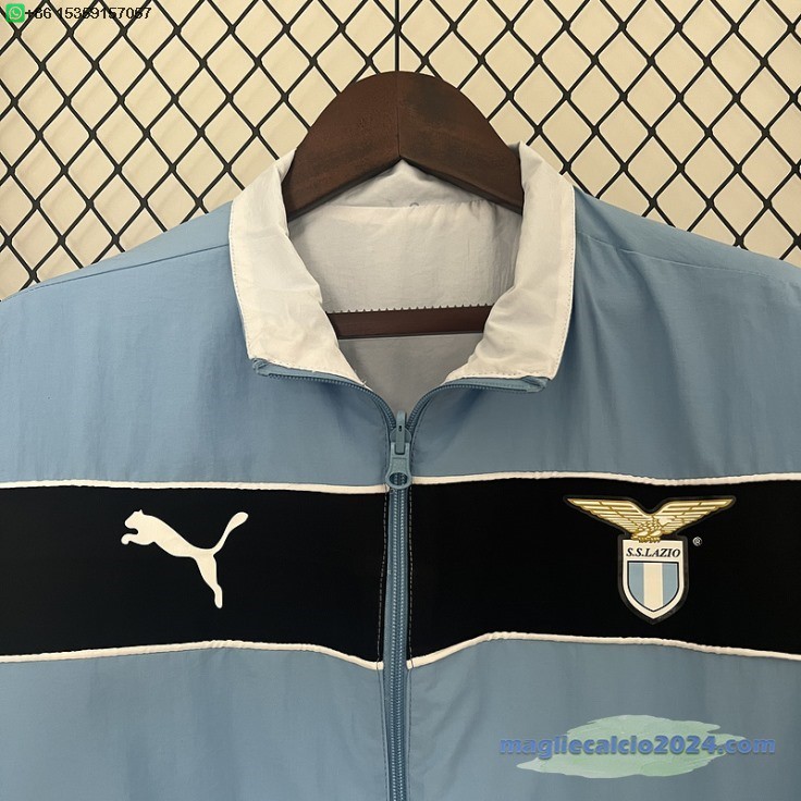Giacca a vento Lazio 2024 2025 Blu Bianco Poco Prezzo