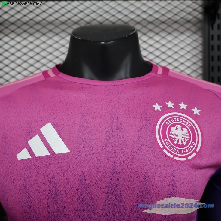 Giocatori Away Manica lunga Germania 2024 Purpureo Poco Prezzo