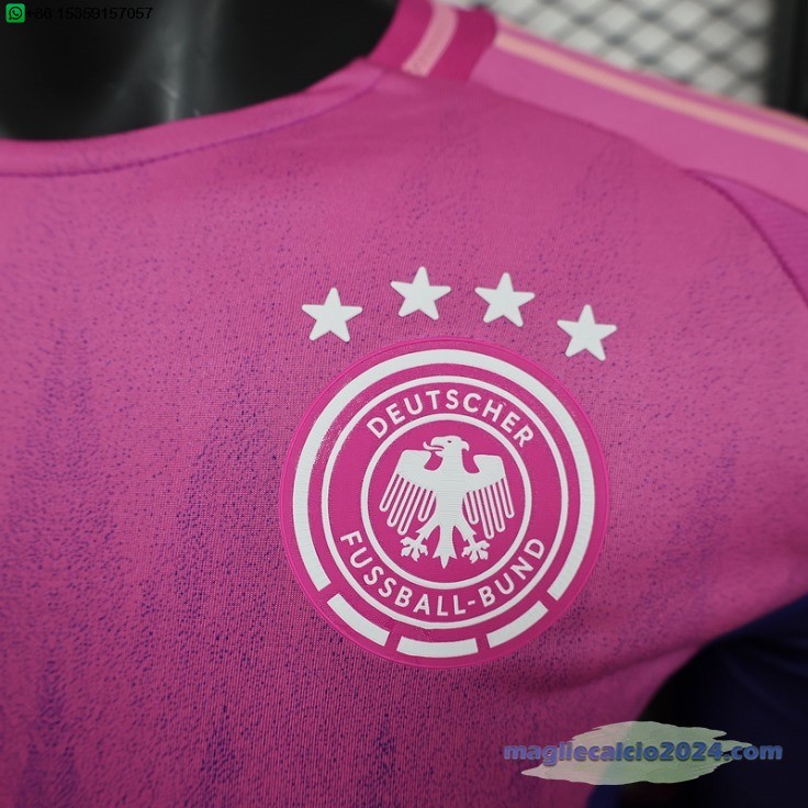 Giocatori Away Manica lunga Germania 2024 Purpureo Poco Prezzo