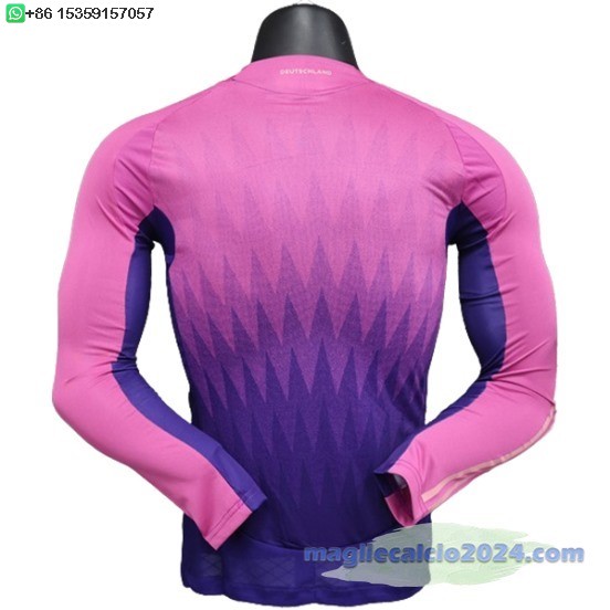 Giocatori Away Manica lunga Germania 2024 Purpureo Poco Prezzo