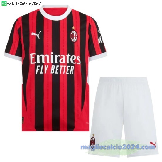 Home Conjunto De Bambino AC Milan 2024 2025 Poco Prezzo