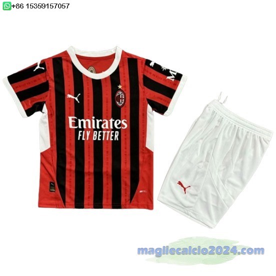 Home Conjunto De Bambino AC Milan 2024 2025 Poco Prezzo