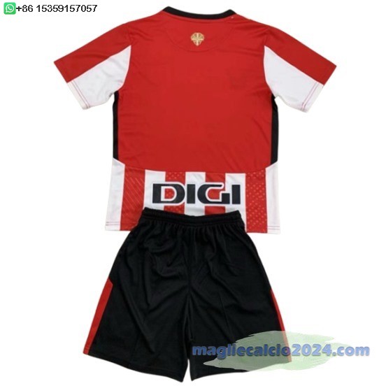 Home Conjunto De Bambino Athletic Bilbao 2024 2025 Rosso Bianco Poco Prezzo