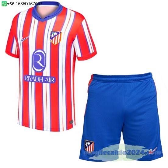 Home Conjunto De Bambino Atlético Madrid 2024 2025 Rosso Poco Prezzo