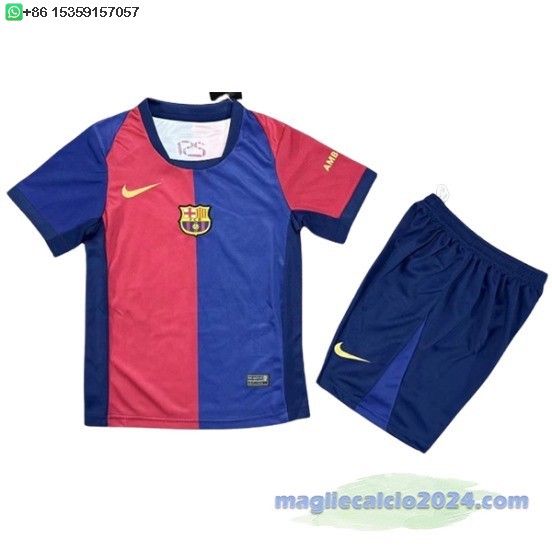 Home Conjunto De Bambino Barcelona 2024 2025 Blu II Rosso Poco Prezzo