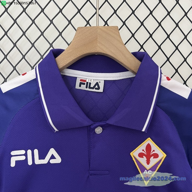 Home Conjunto De Bambino Fiorentina Retro 1998 1999 Poco Prezzo
