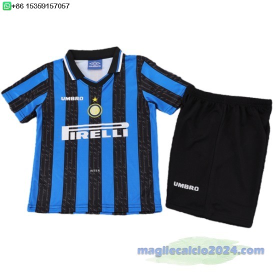 Home Conjunto De Bambino Inter Milán Retro 1997 1998 Poco Prezzo