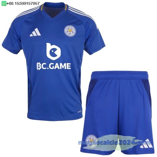 Home Conjunto De Bambino Leicester City 2024 2025 Blu Poco Prezzo