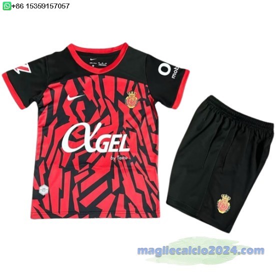 Home Conjunto De Bambino Mallorca 2024 2025 Rosso Poco Prezzo