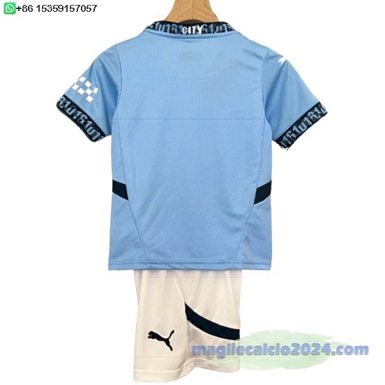 Home Conjunto De Bambino Manchester City 2024 2025 Blu Poco Prezzo