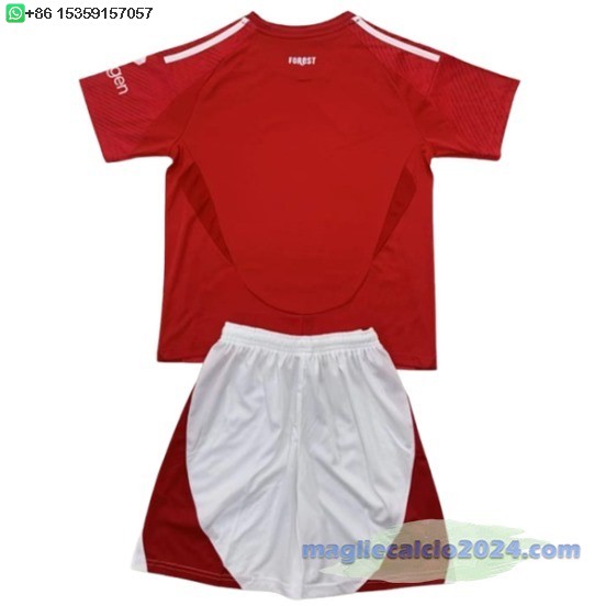 Home Conjunto De Bambino Nottingham Forest 2024 2025 Rosso Poco Prezzo
