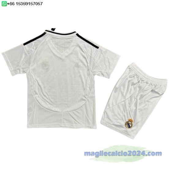 Home Conjunto De Bambino Real Madrid 2024 2025 Bianco Poco Prezzo