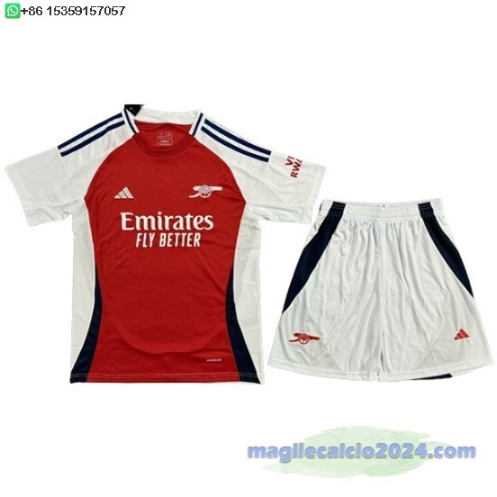 Home Conjunto De Uomo Arsenal 2024 2025 Rosso Bianco Poco Prezzo