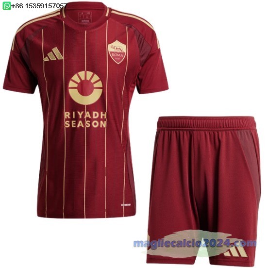 Home Conjunto De Uomo As Roma 2024 2025 Rosso Poco Prezzo