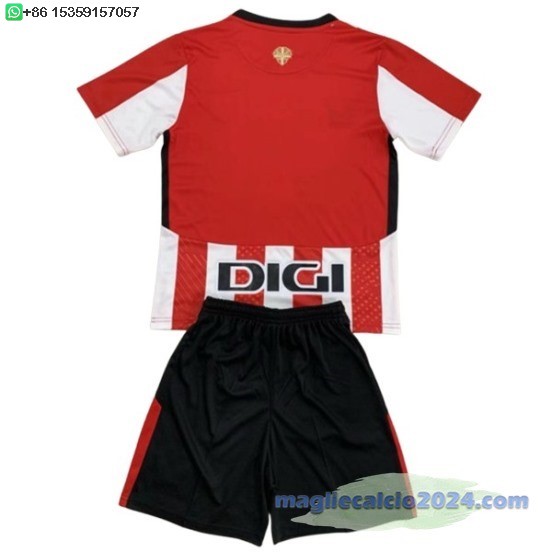 Home Conjunto De Uomo Athletic Bilbao 2024 2025 Rosso Bianco Poco Prezzo