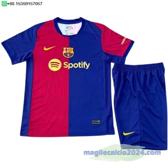 Home Conjunto De Uomo Barcelona 2024 2025 Blu II Rosso Poco Prezzo