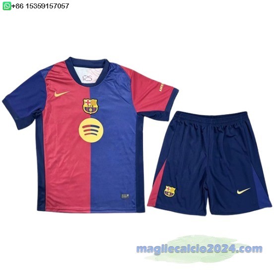 Home Conjunto De Uomo Barcelona 2024 2025 Blu Poco Prezzo