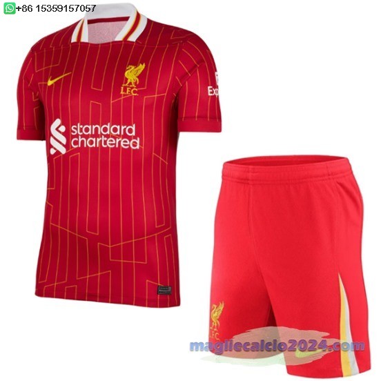 Home Conjunto De Uomo Liverpool 2024 2025 Rosso Poco Prezzo
