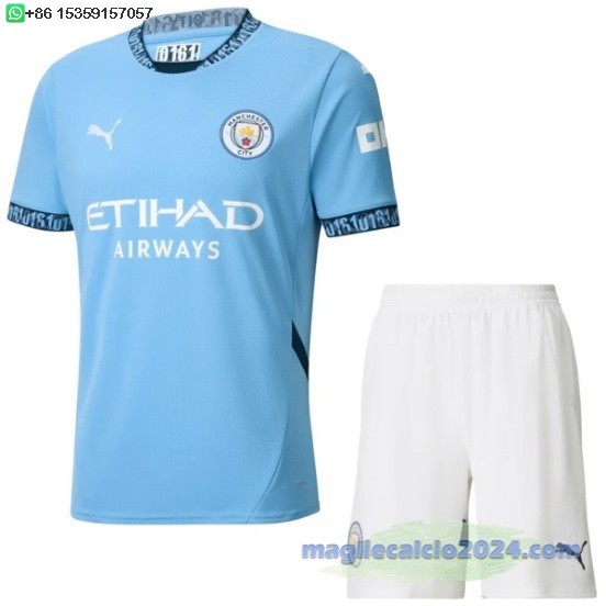 Home Conjunto De Uomo Manchester City 2024 2025 Blu Poco Prezzo