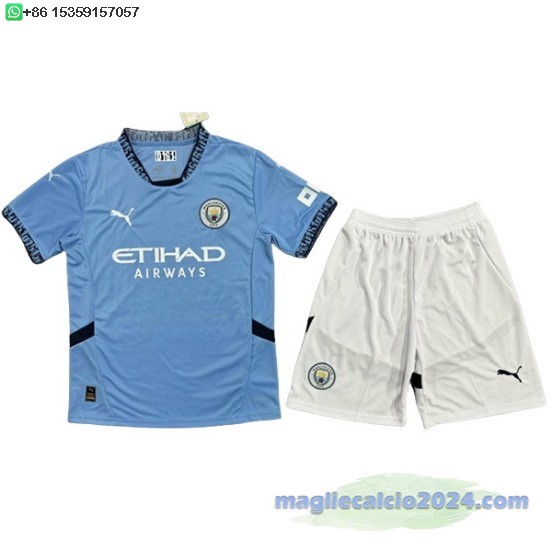 Home Conjunto De Uomo Manchester City 2024 2025 Blu Poco Prezzo
