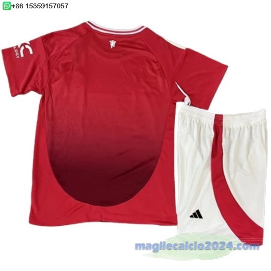 Home Conjunto De Uomo Manchester United 2024 2025 Rosso Poco Prezzo
